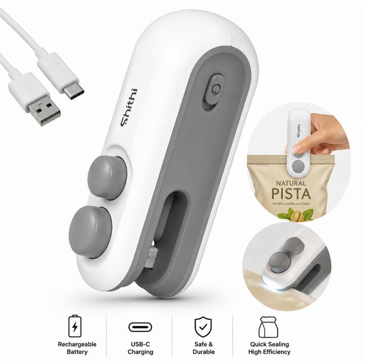 Portable Mini Heat Sealing Machine – Rechargeable Handheld Bag Sealer