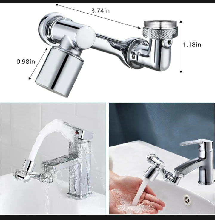 360° Rotating Faucet Extender | Universal Tap Water Saver