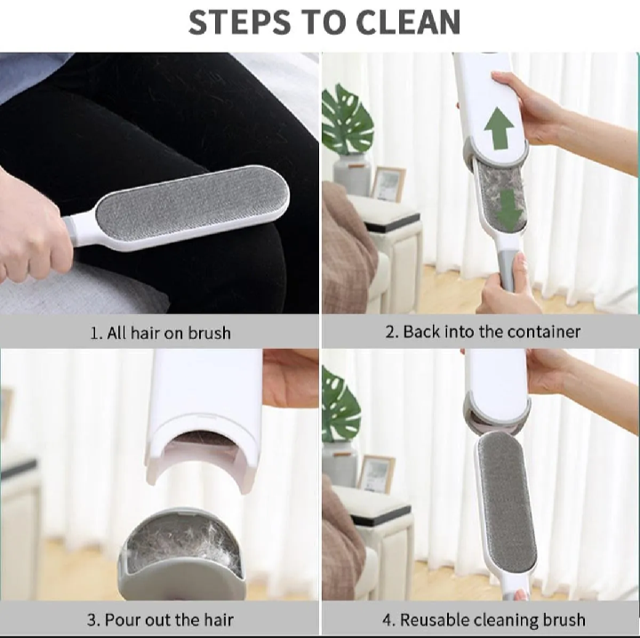 Lint & Pet Hair Remover Brush | Clothes, Sofa & Carpet Cleaning Tool