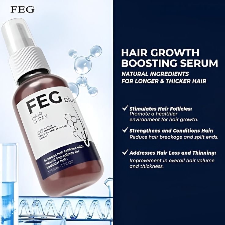 FEG Plus Hair Growth Spray – Thicker & Stronger Looking Hair